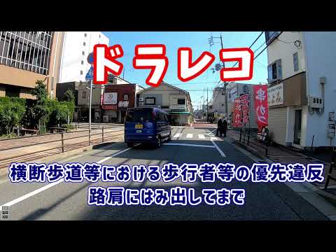 ドラレコ20230619　横断歩行者妨害でっせ～