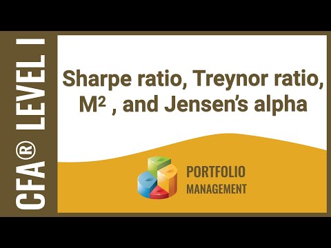 CFA® Level I Portfolio Management - Sharpe ratio, Treynor ratio, M2 , and Jensen’s alpha