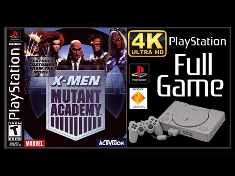 X-Men: Mutant Academy (PS1) - Full Game Walkthrough / Longplay (4K60ᶠᵖˢ UHD)