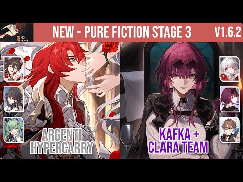 NEW Pure Fiction Stage - 3 | E0S1 Argenti & E0S1 Kafka | 80k Points | 1.6 - Honkai Star Rail.