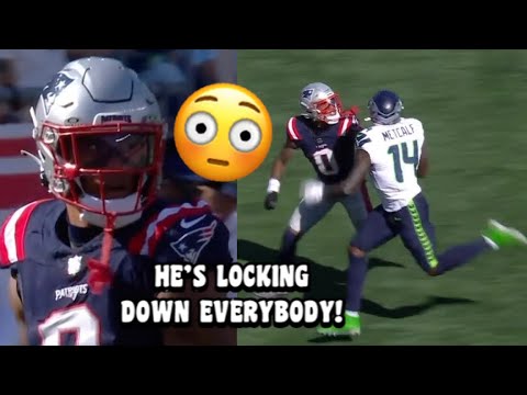 DK Metcalf Vs Christian Gonzalez 🔥👀 (WR Vs CB) Seahawks Vs Patriots 2024 highlights