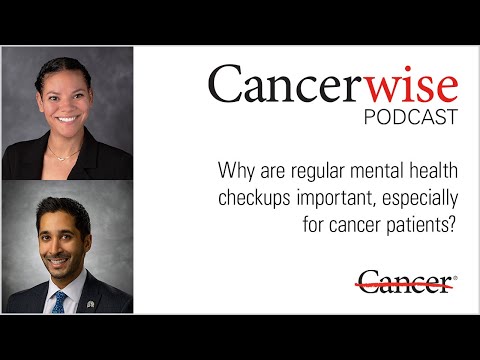 Why are regular mental health checkups important, especially for cancer patients?