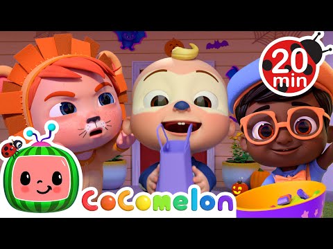 🎃 Trick-or-Treat Fun! JJ & Friends in Halloween Costumes 👻 | 🍉 CoComelon - JJ's Baby Songs 🎶