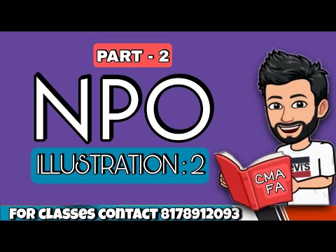 L2 Illustration 2  | CMA inter NPO | cma inter financial Accounting | The Commerce Coach