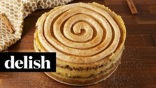 Cinnamon Roll Cheesecake | Delish