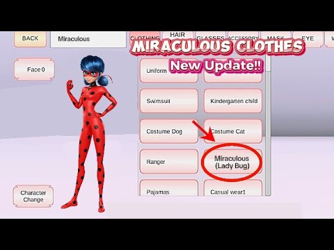 Miraculous Clothes New Update الملابس المعجزة تحديث جديد في، Sakura School Simulator