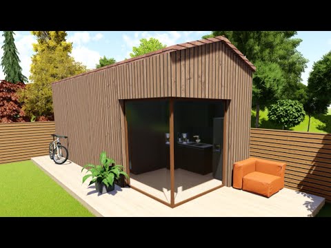 Backyard Tiny House (3x8M) Two Bedroom Home Tour