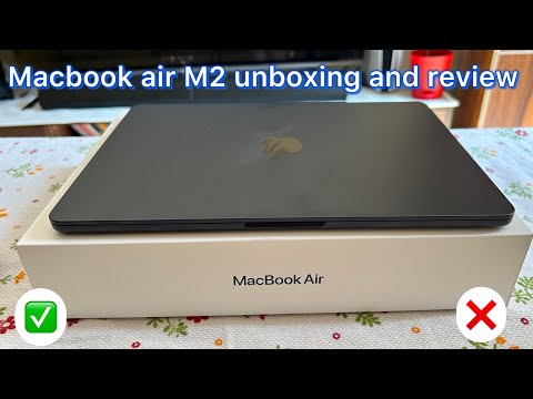 "Unboxing and Review: MacBook Air M2 in Stunning Midnight Blue" #macbookairm2 #unboxing #review