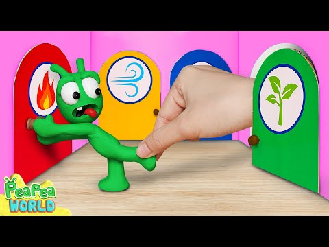 Escape Four Elements Room ❤️ Cartoon For Kids ❤️ Pea Pea World