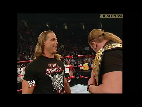 Stone Cold announces last man standing match between HHH & HBK - RAW 05 January 2004