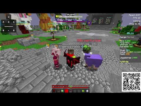 AO VIVO : JOGANDO MINECRAFT BEDWARS COM INSCRITOS - HYLEX