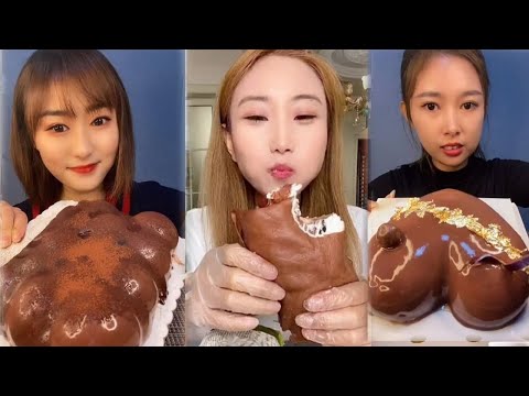 ムースケーキ | 慕斯蛋糕 | ASMR DESSERT CHOCOLATE MOUSSE CAKE MUKBANG 2021