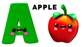 ABC Song - A to Z Nursery Rhymes by Baby Fruit Dancing Sensory Video