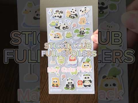 Stickii Club Sticker Subscription | Cute Pack! May 2024 #stickers #stickiiclub #shorts