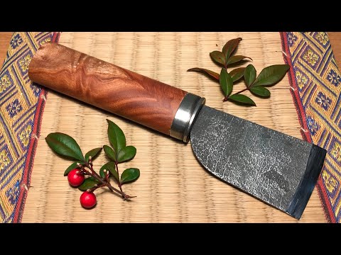 革包丁を作ろう。柄を作る。＃03-完成　Making a Japanese leather knife #03-Last