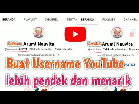 CARA Membuat username akun YouTube | Lebih simpel dan menarik