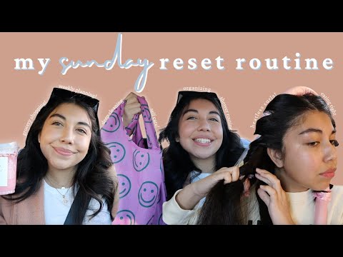 my sunday reset routine: cleaning, grocery shopping, self care & planning!!