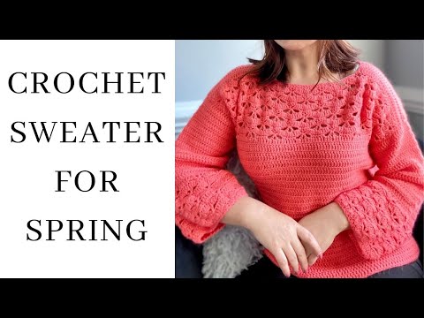 Crochet Sweater for Spring