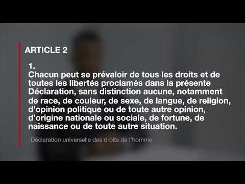 Article 2 de la Déclaration universelle des droits de l'homme, expliqué par un avocat