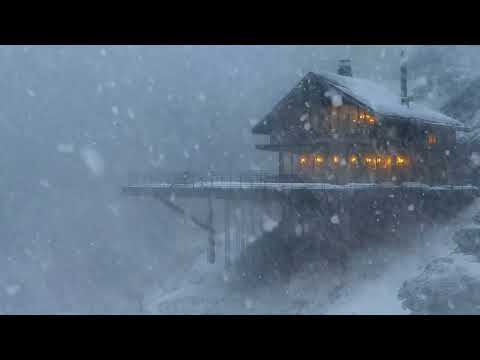 Piercing Blizzard Sounds for Sleeping & Wintry Snowstorm Gusts┇Ferocious Icy Winds┇Loud Snow Squalls