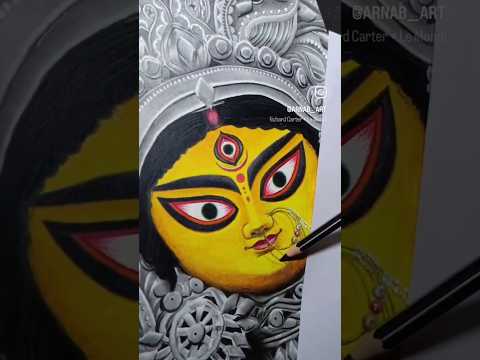 Durga 💖 puja special 🌸 #maa #pencilsketch #durgapuja #youtubeshorts #ytshorts #durgamaa