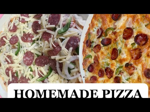 Quick & Easy Homemade Pizza 🍕 #pizza recipe #pizzalover #homemadeisbest