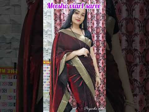 Meesho vairl saree 🥻 #meesho  #onlineshopping #fashion #instagram #shopping  #india #trending