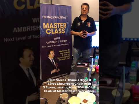 Ambrish Chheda at 5 Day MasterClass® SCALING UP Workshop for Patel Sarees