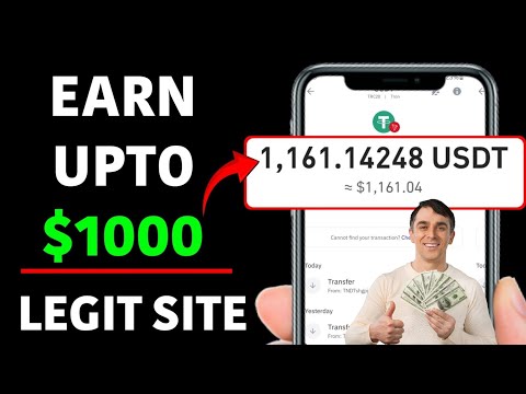 Earn upto $1000 From this new site💲💸 | USDT Earning Site 2024 | USDT Mining Site