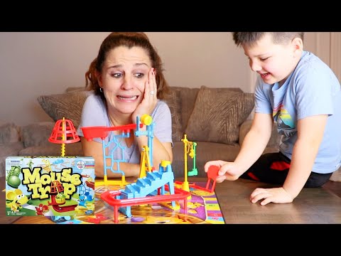 PLAYING MOUSE TRAP GAME with CALEB and MOMMy! Don't Get Caught in the MOUSETRAP!