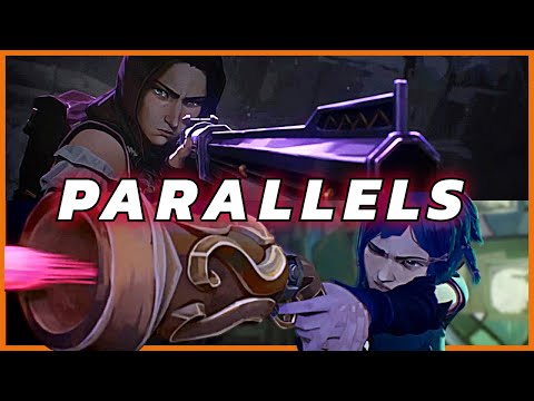 Arcane Parallels: Jinx and Cait (Season 1)