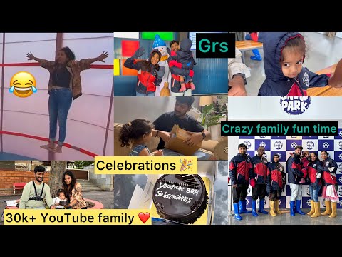 30k YouTube family celebration❤️ ಸಮಯ ಹೋಗಿದ್ದೆ ಗೊತ್ತಾಗಿಲ್ಲ family outing to GRS fantasy park Mysore 😍