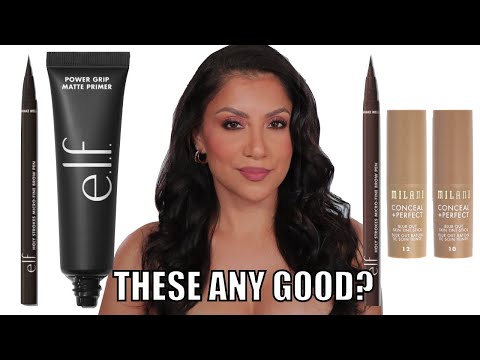 POWER GRIP MATTE PRIMER? & BROW PEN ANY GOOD? *new* e.l.f. Cosmetics + WEAR TEST