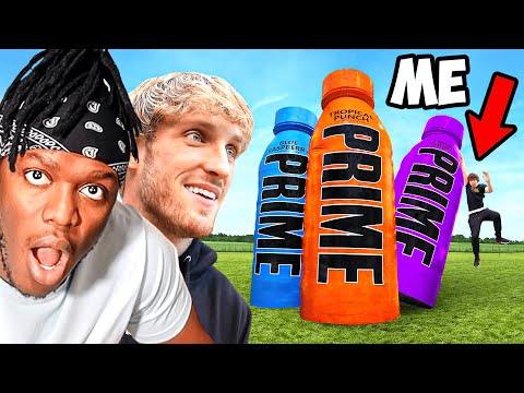 I Built KSI & Logan Paul Giant Prime Bottles!