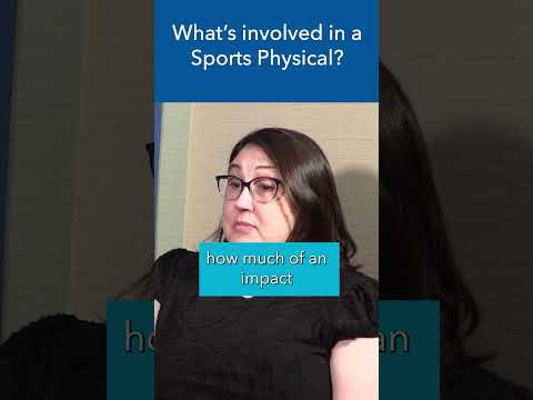 What is involved in a sports physical? #shorts