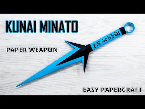 Making a Paper KUNAI Inspired by Naruto - From Anime to Reality