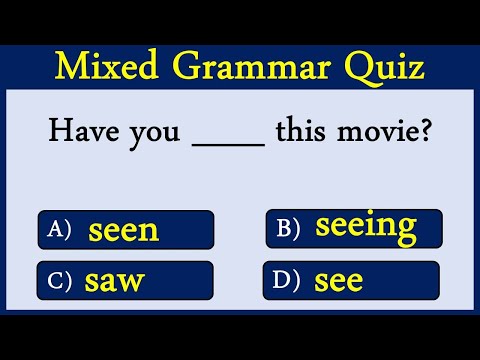 Mixed English Grammar Quiz 69:  Can You Score 10/10 In This Quiz?