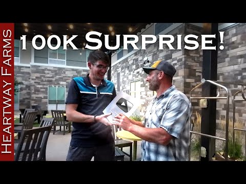 Flying 1000 miles across the country to SURPRISE our editor with his silver play button