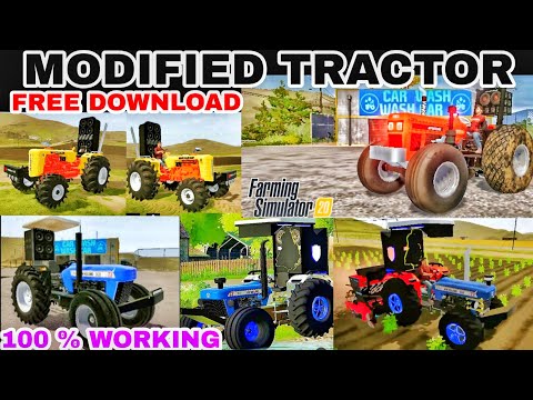 🇮🇳Fs20 indian tractor 🚜mod download 🔥link  |All 😎tractor modified ||modification  100 % WORKING