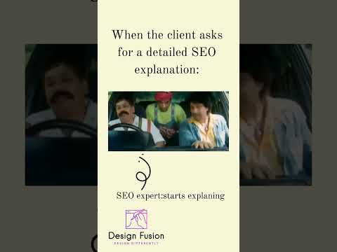 SEO Conversations Be Like! #designfusion #SEO #ClientHumor #MarketingLife #GraphicDesign#seoexpert