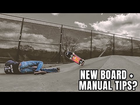 Chill Skate Session: New Board & Manual Tip ✨