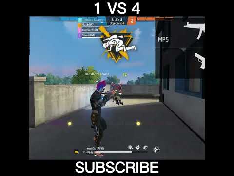 1 vs 4 clutch #viral #youtubeshorts #shorts