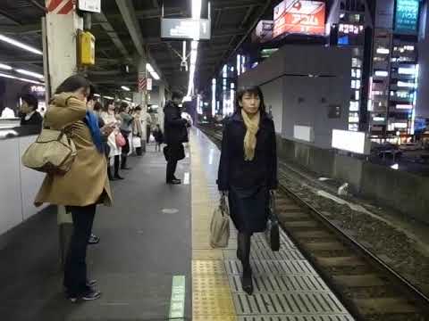 2009 五反田駅 池上線から山手線の乗り換え 091124