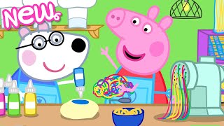 Peppa Pig Tales 🌈 Let's Make Rainbow Spaghetti! 🍝  BRAND NEW Peppa Pig Episodes