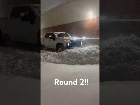 Round 2😎😎 #snowplowing #best #chevy #boss #asmr