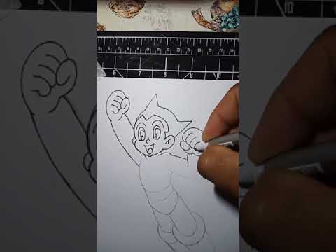 Desenhando astro boy #drawing #shortsvideo