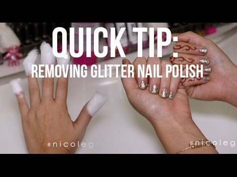 Quick Tip: Removing Glitter Nail Polish