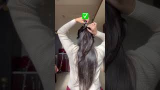 Bouncy ponytail hack #hairstyle #trendingshorts #hair