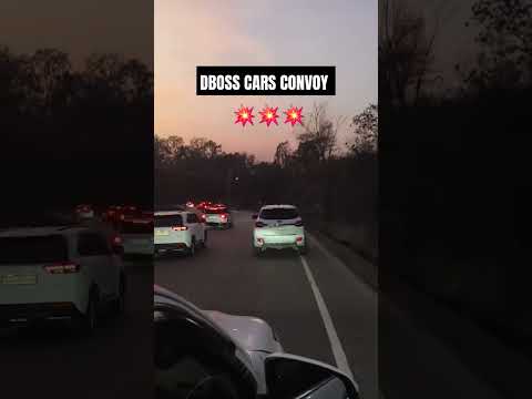 Dboss Entry Car convoy Mysore Bengaluru road #dboss #bangalore #karnataka #devil #mysore