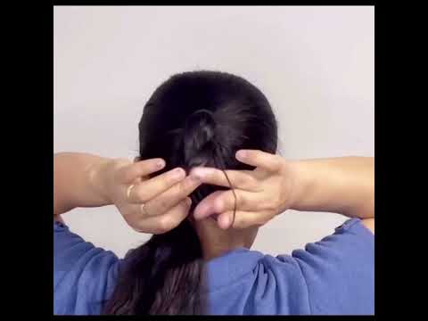 Easy bun hairstyle tutorial | Clutcher bun hairstyle #hair #hairstyle #hairstyles